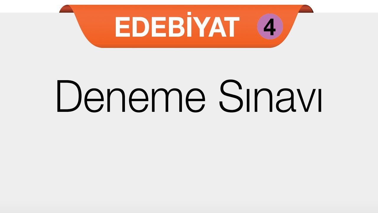 Edebiyat 4 - Deneme Sınavı ( 10 Soru )