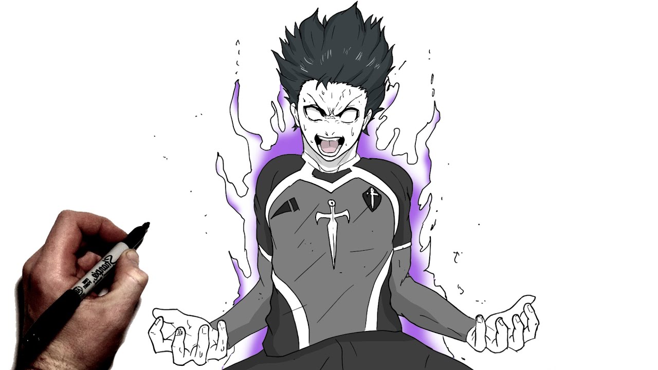 How To Draw Isagi Demon King | Step By Step | Blue Lock