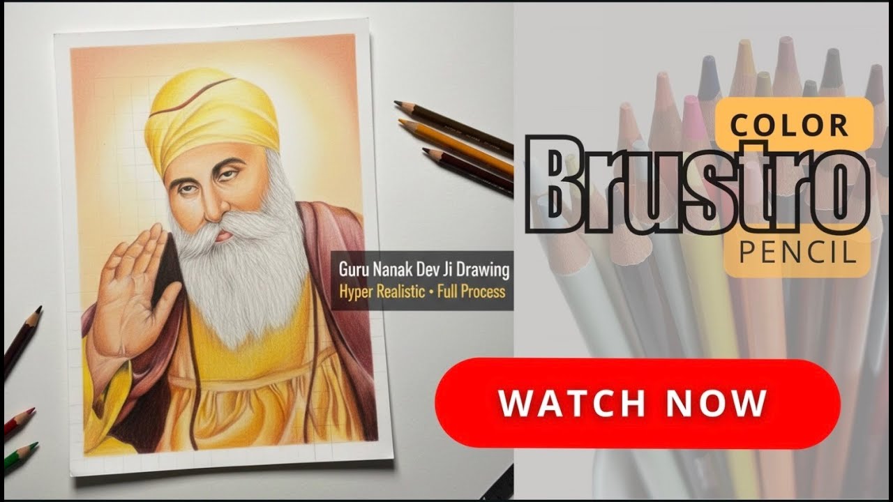 Shri Guru Nanak Dev Ji Drawing - Full Satisfying Process ✨ | Realistic Pencil Art Tutorial #drawing