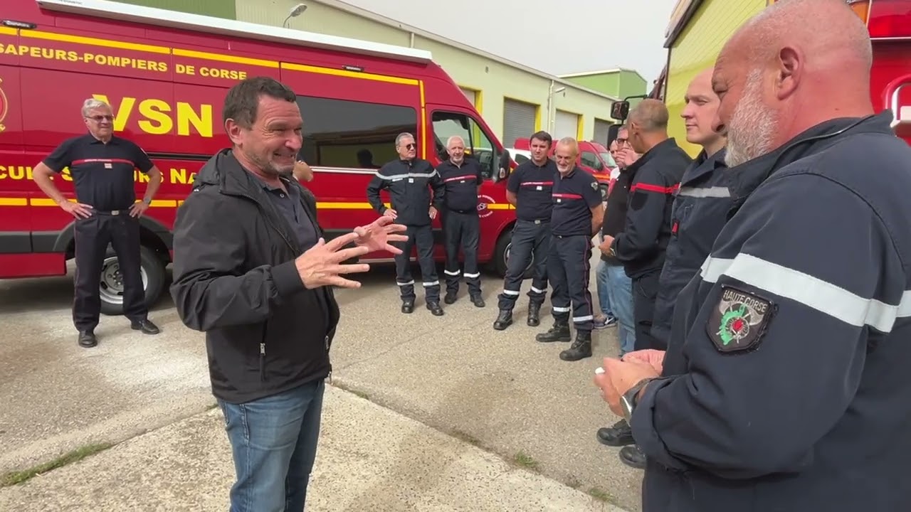 Remise des clés du FPTL au CSP de Cervioni et du nouveau véhicule de l’équipe Secours nautique SIS2B