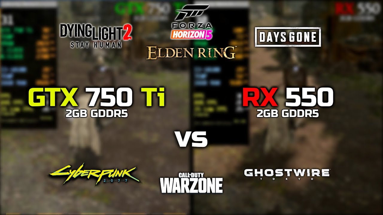 GTX 750 Ti vs RX 550 | Test In New Games!