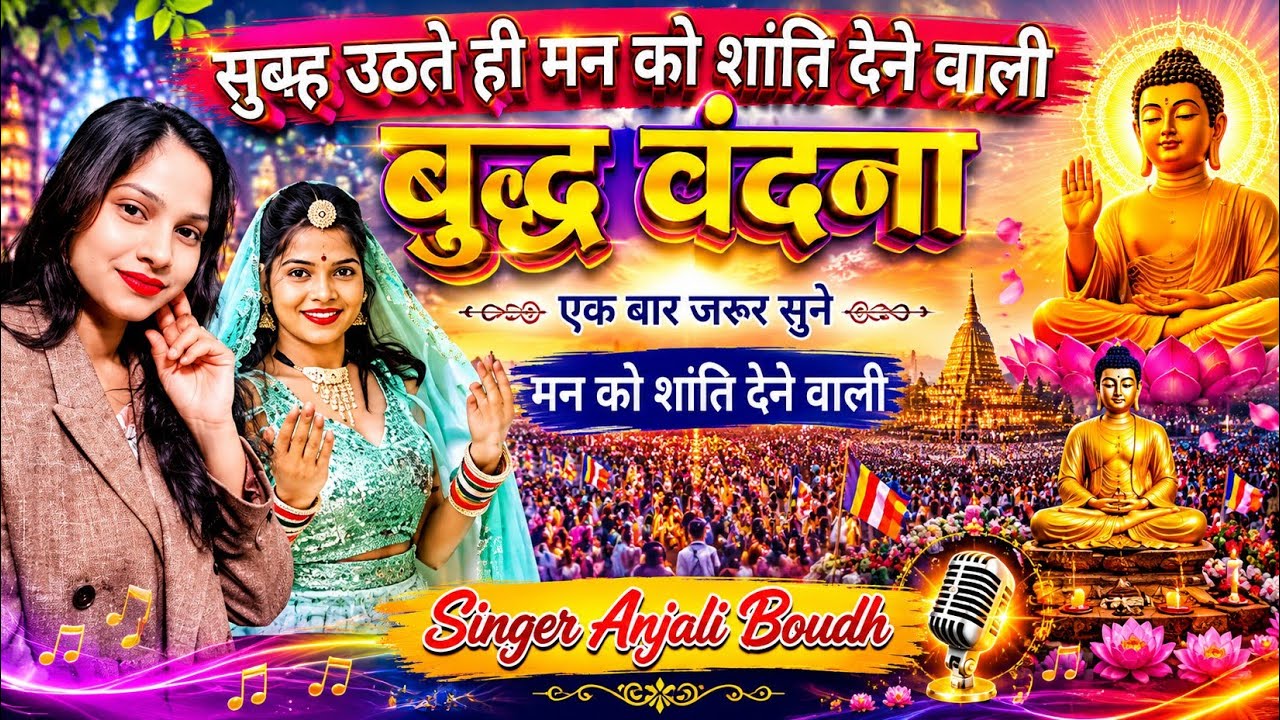 सुपर हिट boudh बंदना सुबह उठते ही मन को शांत करने बाली  बुद्ध बंदना एक बार जरूर सुने singer anjali 