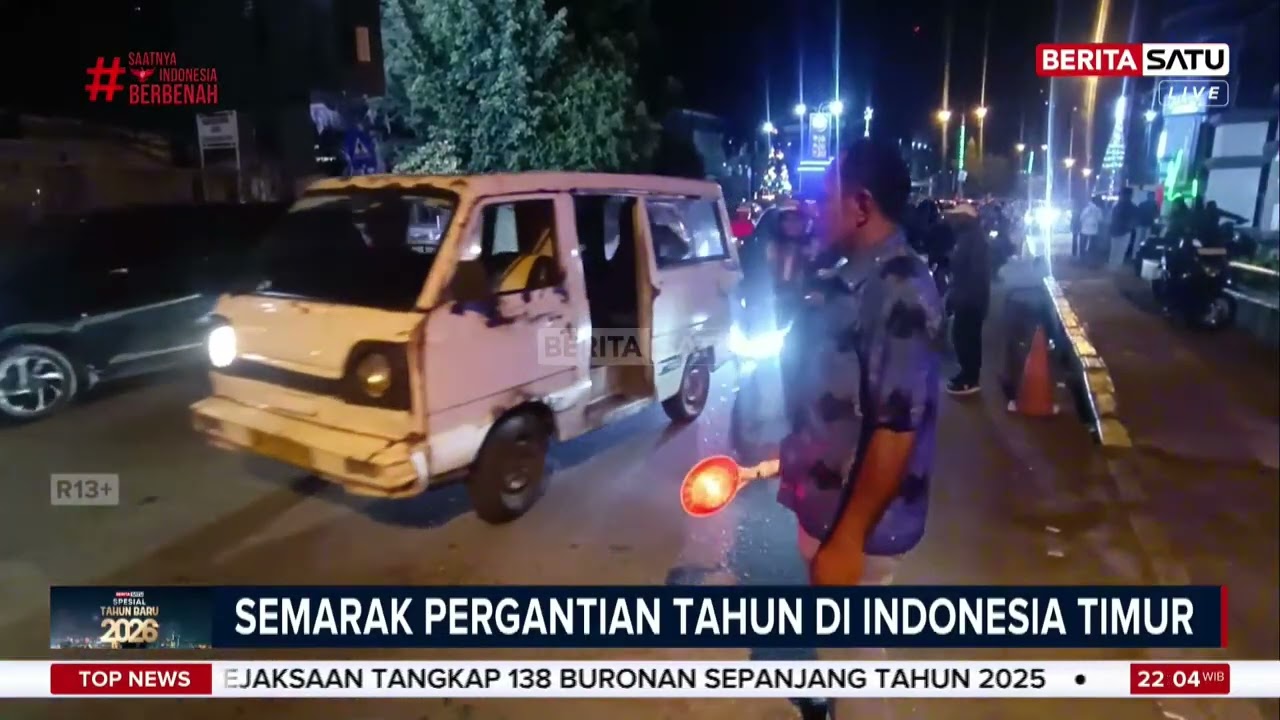 Suasana Detik-Detik Tahun Baru 2026 di Indonesia Timur #beritasatu