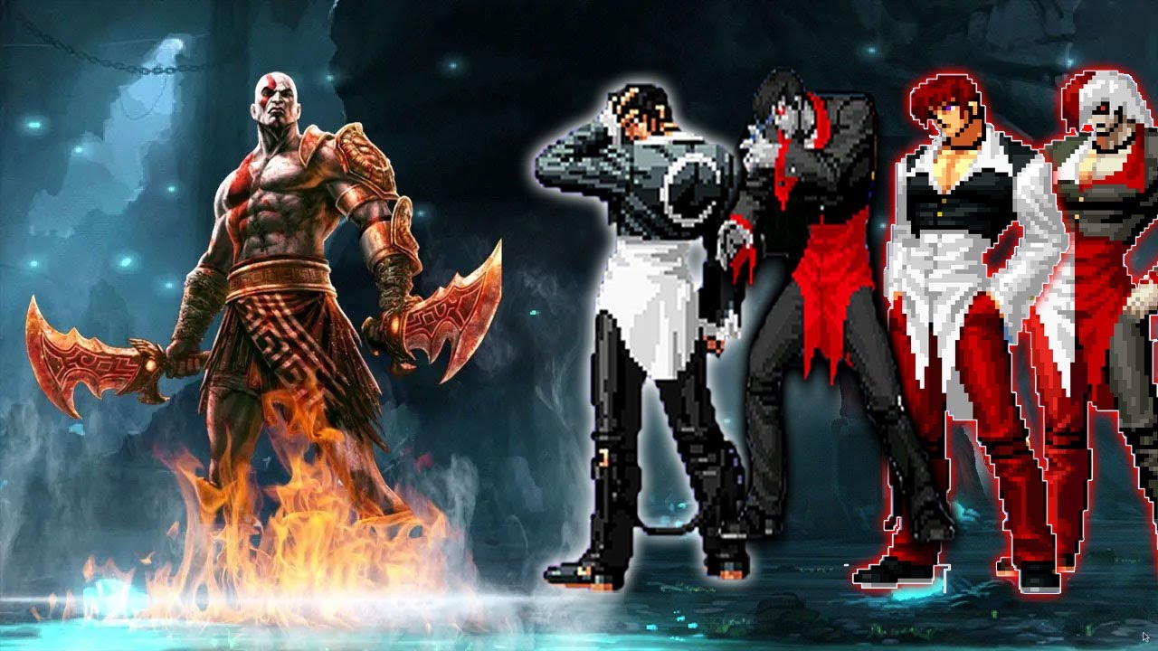 [Mugen KOF] Кратос против Клона Иори Кровавая Команда