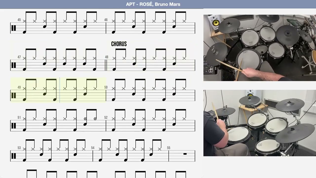 How To Play 🥁 APT - ROSÉ, Bruno Mars