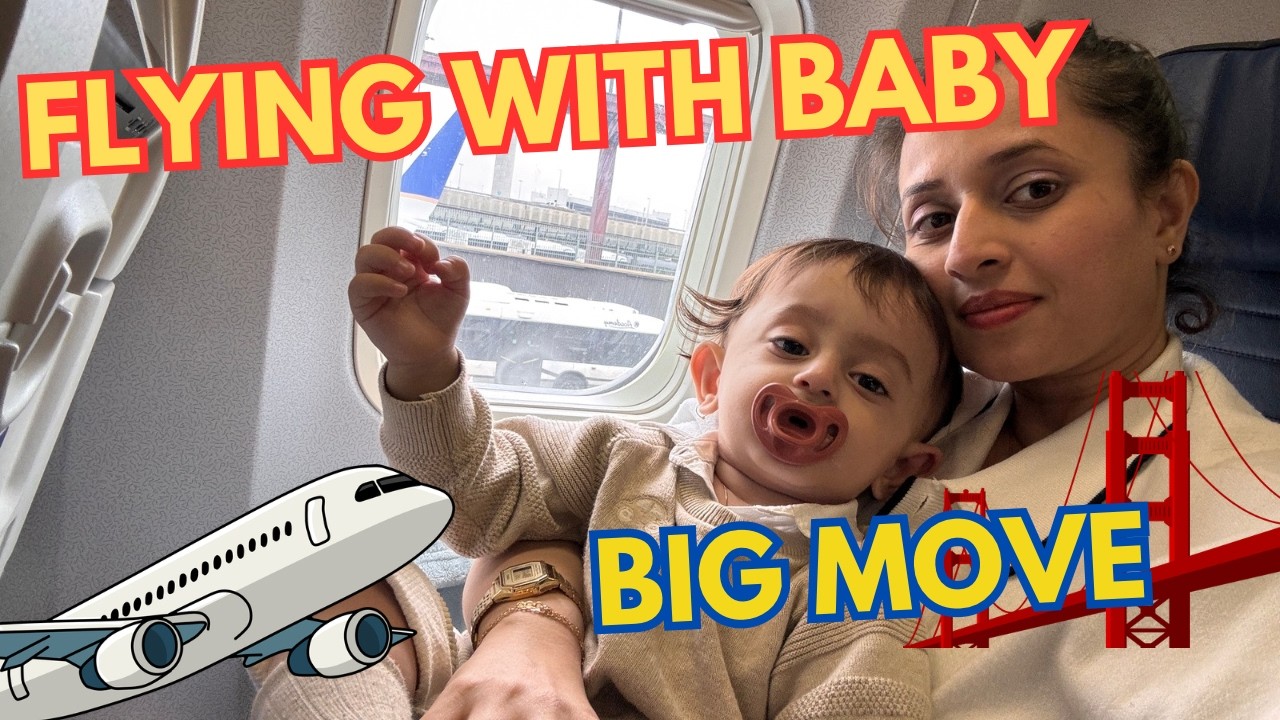 Moving to California with a Baby ✈️ Packing + Flying from New York | Travel Day Vlog