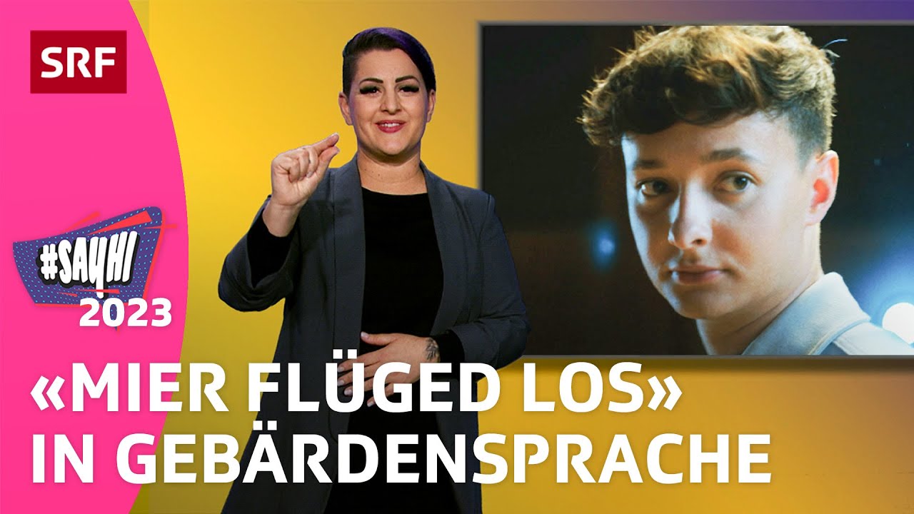 In Geb&auml;rdensprache: #SayHi 2023: Remo Forrer &laquo;Mier fl&uuml;ged los&raquo; 👉🏾👈 | Kindervideos | SRF Kids