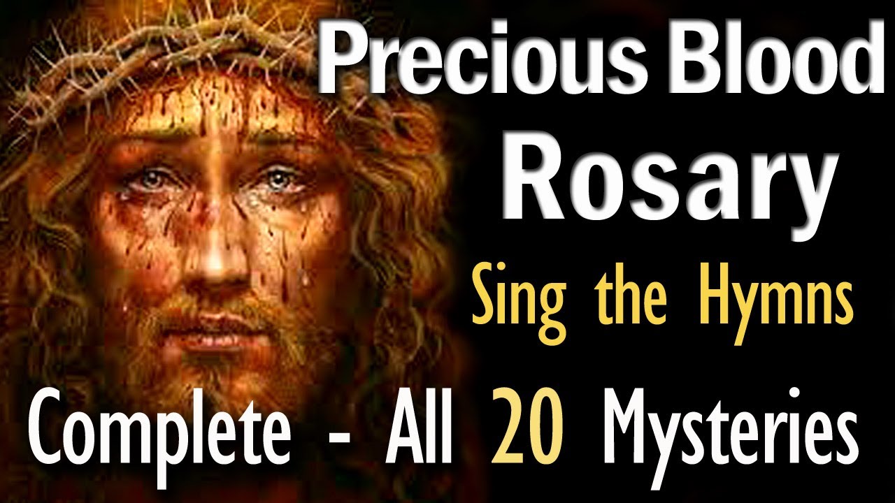All 20 Mysteries Holy Rosary of the Precious Blood of Jesus Christ 🎶 20 Decades VIRTUAL Rosary video