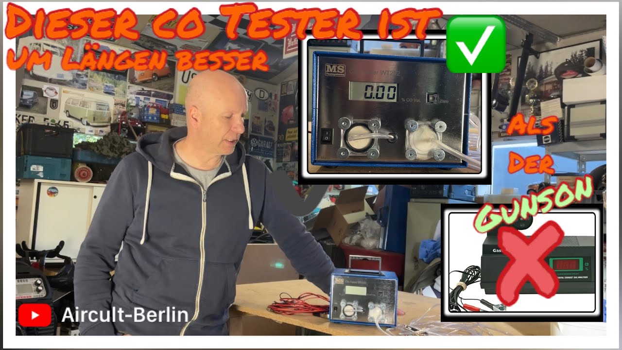 Dieser Abgastester ist fast ein Profiger&auml;t, der Gunson CO Tester  kann einpacken, Oldtimer Testger&auml;t