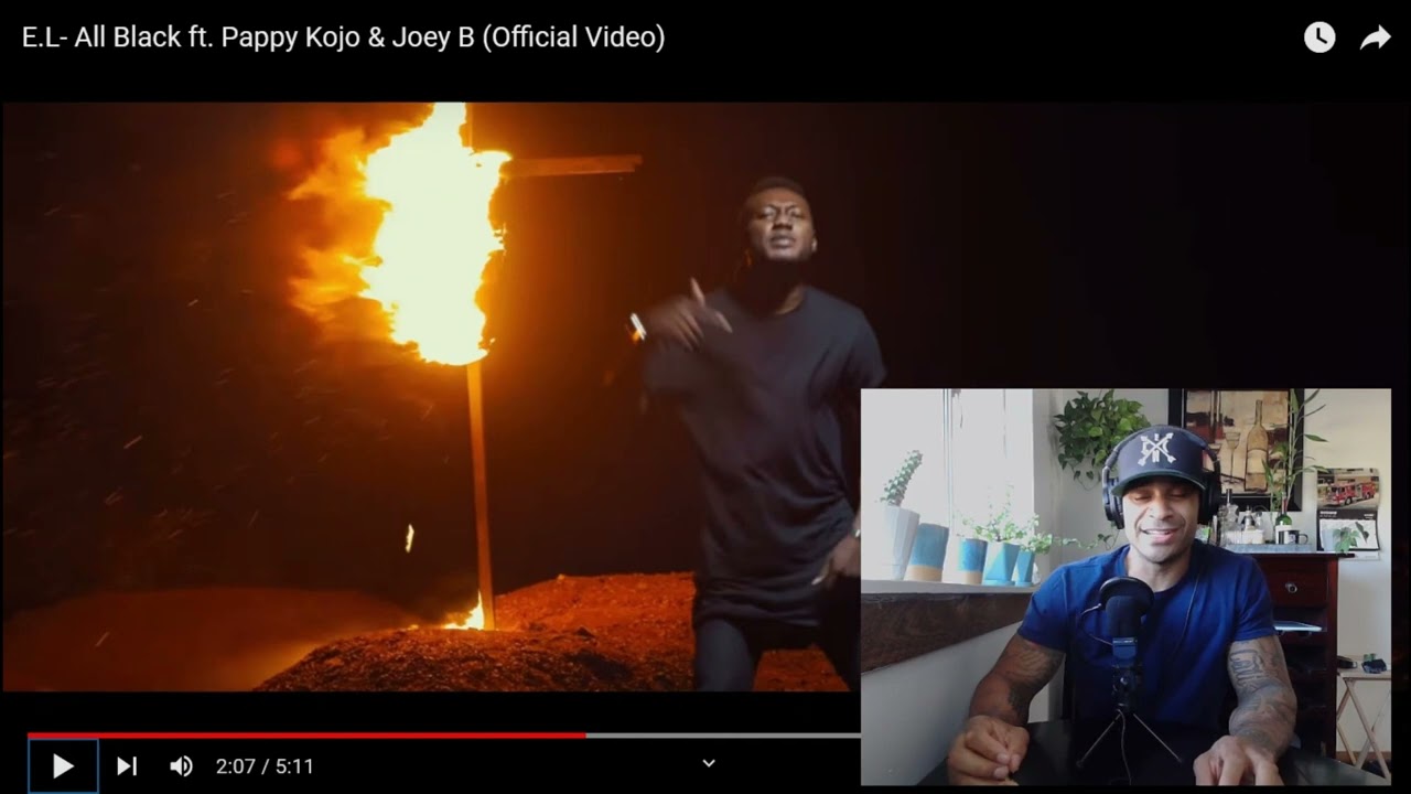 E.L. ft.- Pappy Kojo & Joey B- All Black (REACTION)