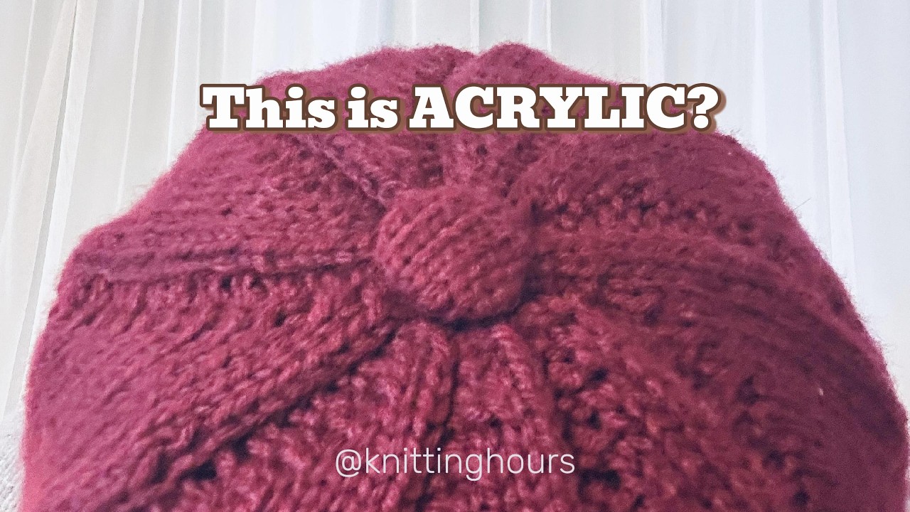 Why I'm knitting with acrylic yarn 🧶 Silent Knitting Vlog