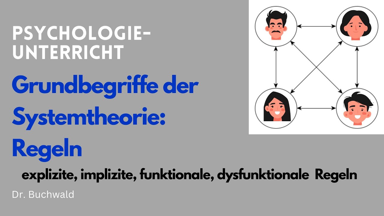 Grundbegriffe der Systemtheorie 3: Regeln | Psychologieunterricht