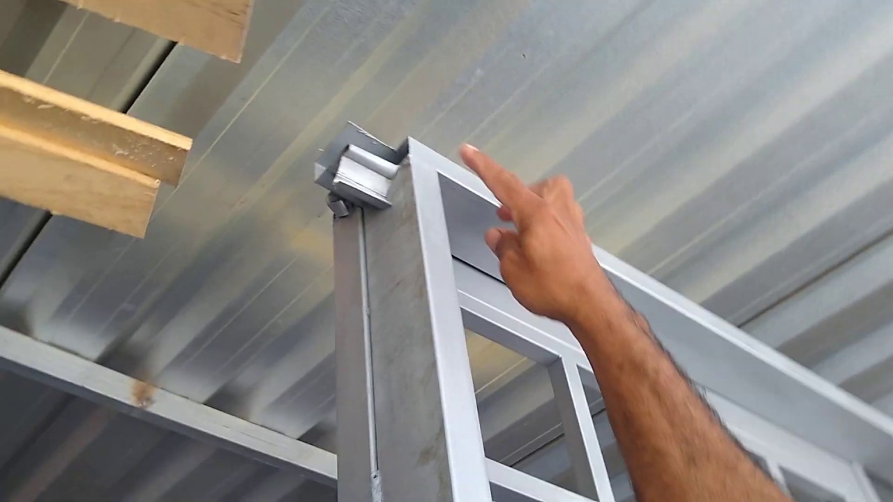 Como fazer porta de ferro e vidro