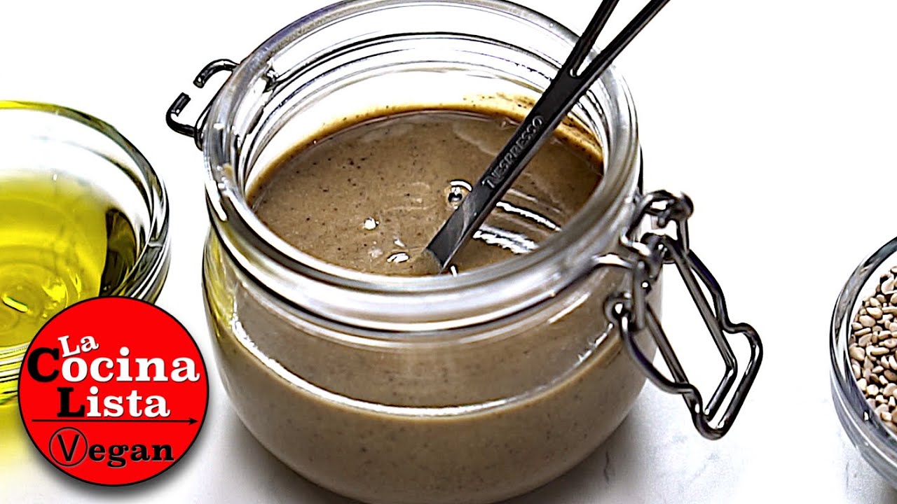 Receta TAHINI (pasta de sésamo)⎮Sólo 2 ingredientes!