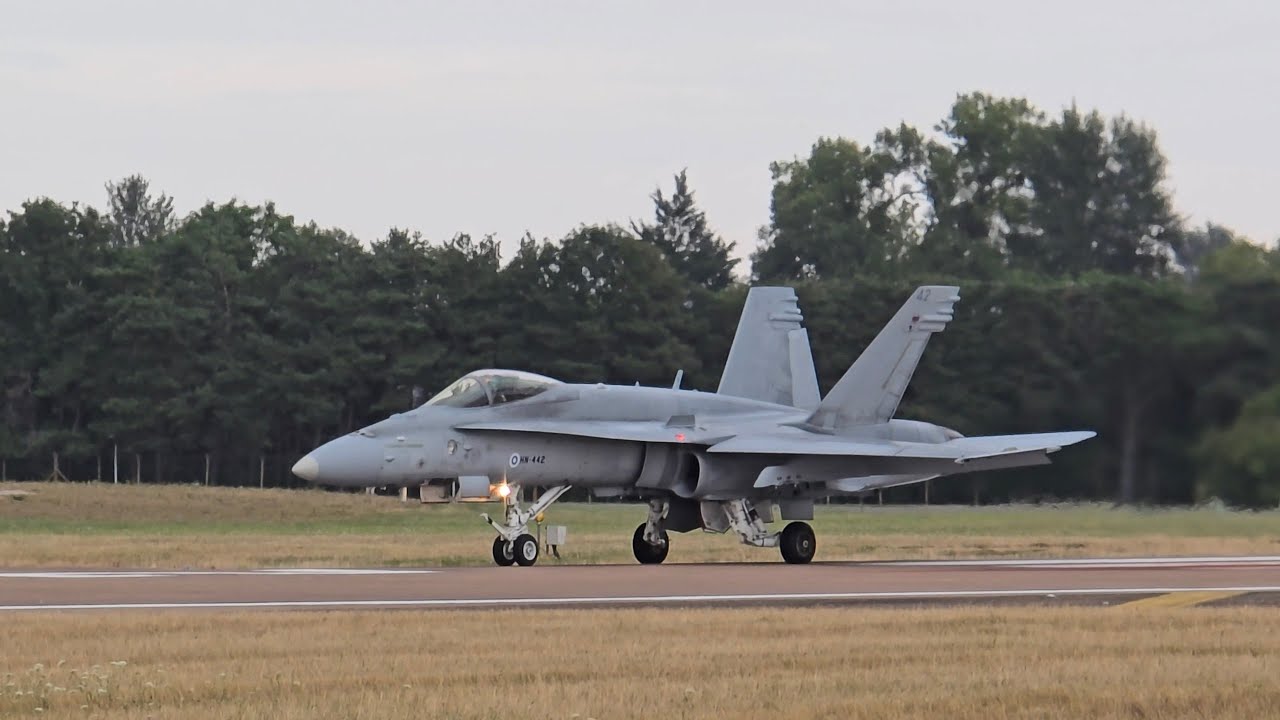 Finnish F18 Hornet display at RIAT 2025