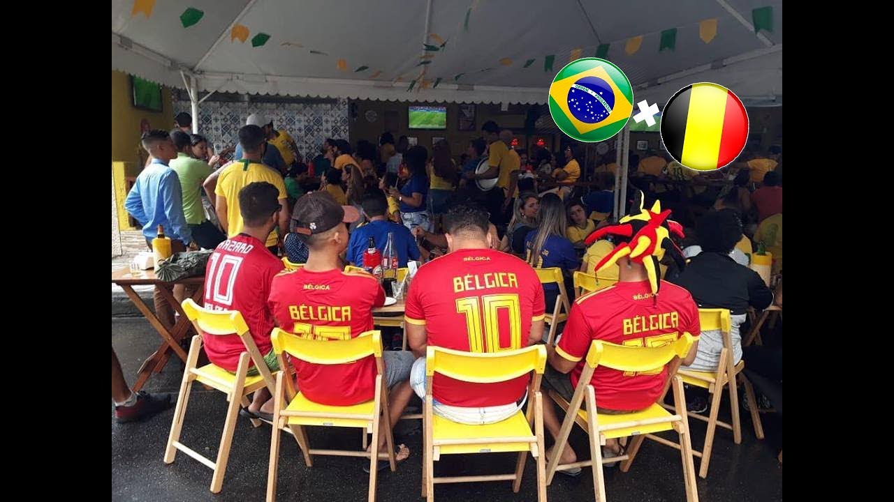 FUI PRO BAR VESTIDO DE BÉLGICA NO JOGO DO BRASIL
