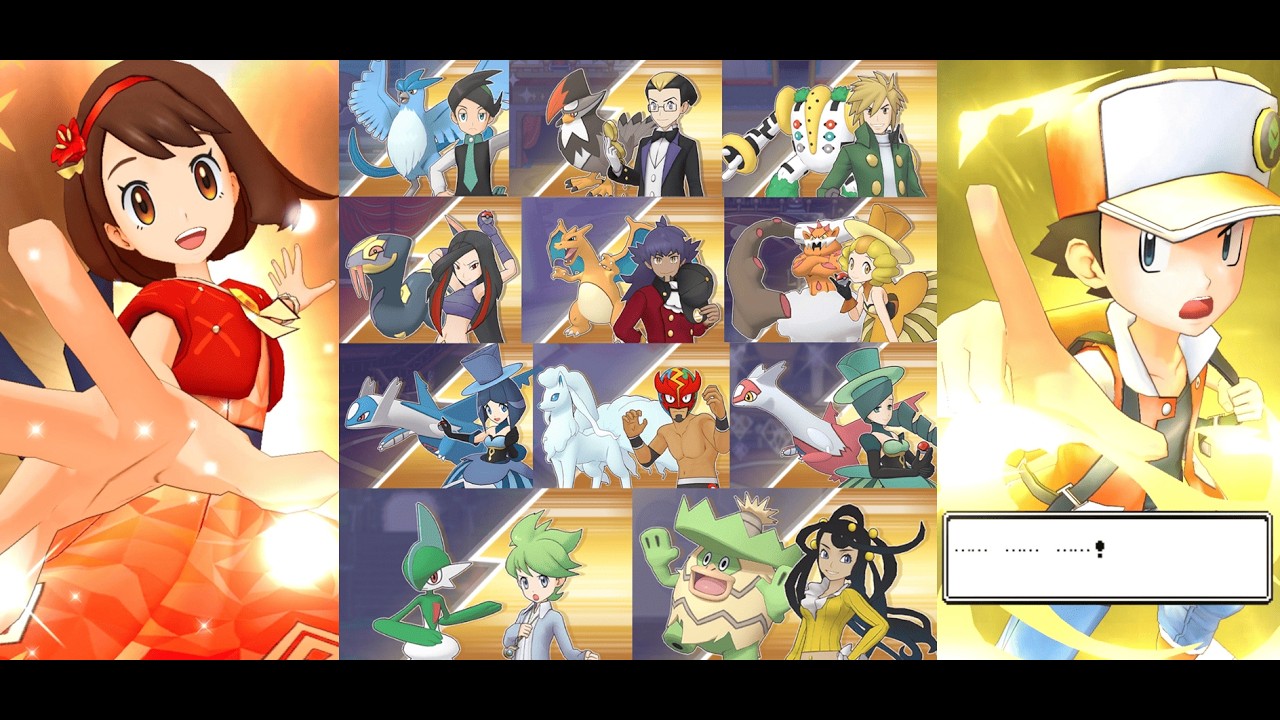 1/5 EX R Red (1996) and 1/5 EX R Anniversary Gloria duo 11 Ultimate Battles [Pokémon Masters EX]