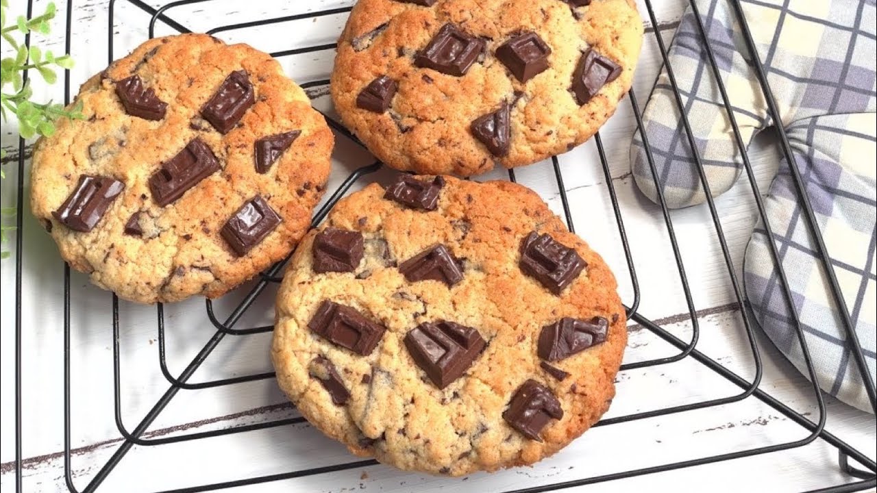 No need Utensils! No Oven pancake flour chocolate chunk cookies| Toaster chocolate chunk cookies