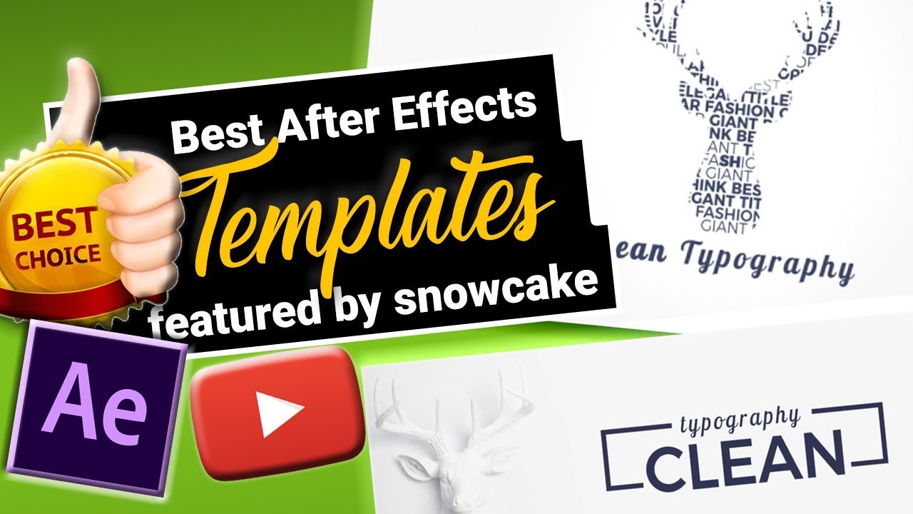 Clean Typography - featured Adobe After Effects Template