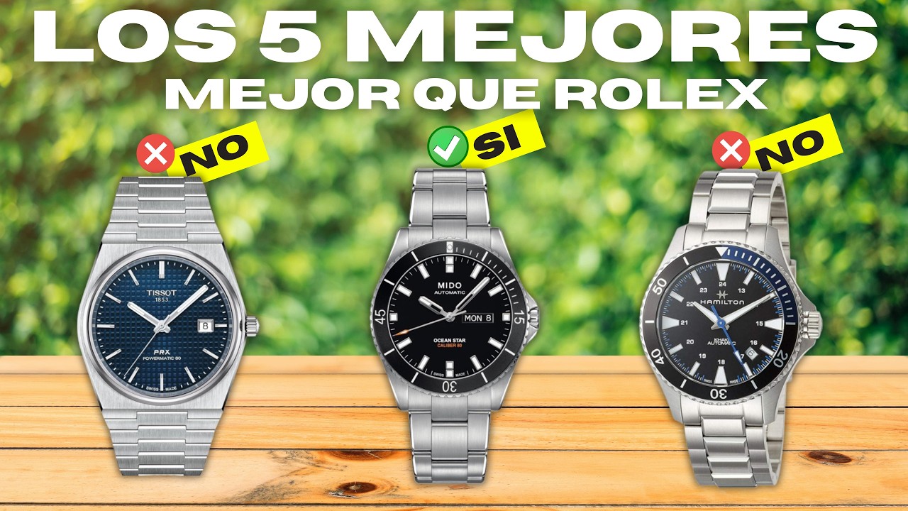 Los 5 MEJORES Relojes AUTOMÁTICOS que Humillan a Rolex - CALIDAD PRECIO (AMAZON 2026)