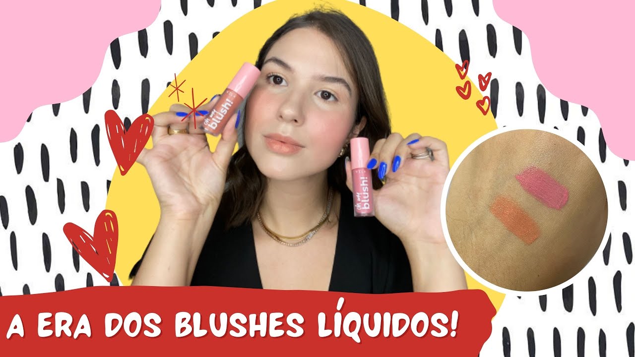 TESTANDO: Blush Líquido Oh my Blush! - Vizzela | Baby Glow e Peach Glow