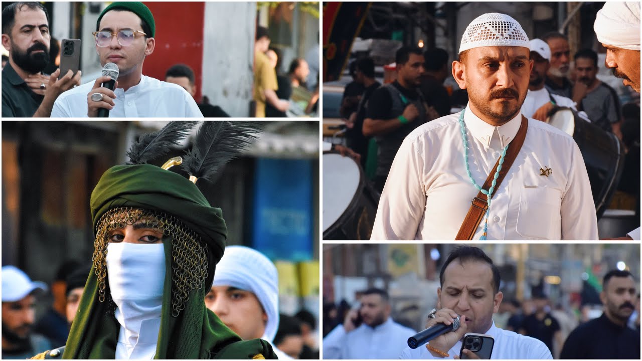 موكب زنجيل الحسين يجمعنا / اهالي البياع يوم الثامن من شهر محرم الحرام 1447هـ يوم القاسم #عريس#كربلاء