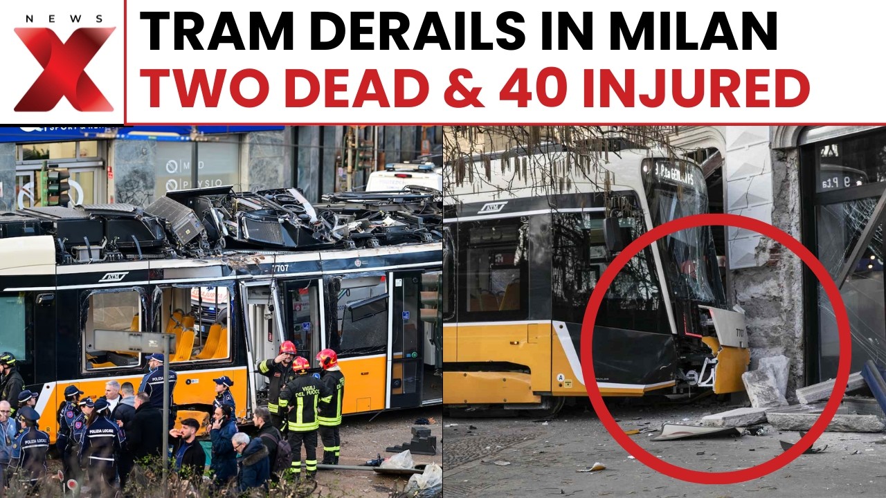 Italy Train Accident: Milan tram derailment kills two, injures dozens &mdash; chaos captured on video!