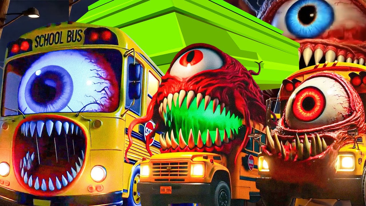 School bus monster but with Coffin Dance Meme | Coffin Dance Song (Cover) | Meme Dance
