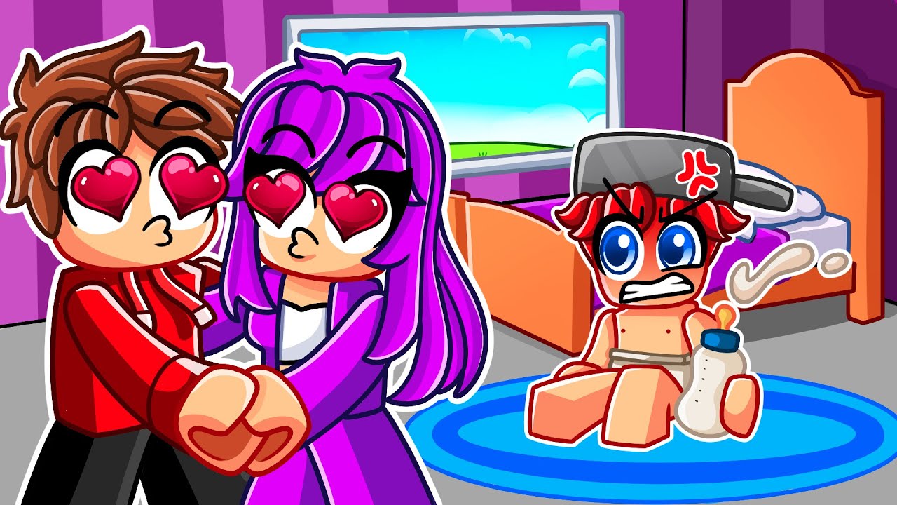 Pretending to be a BABY in Roblox!