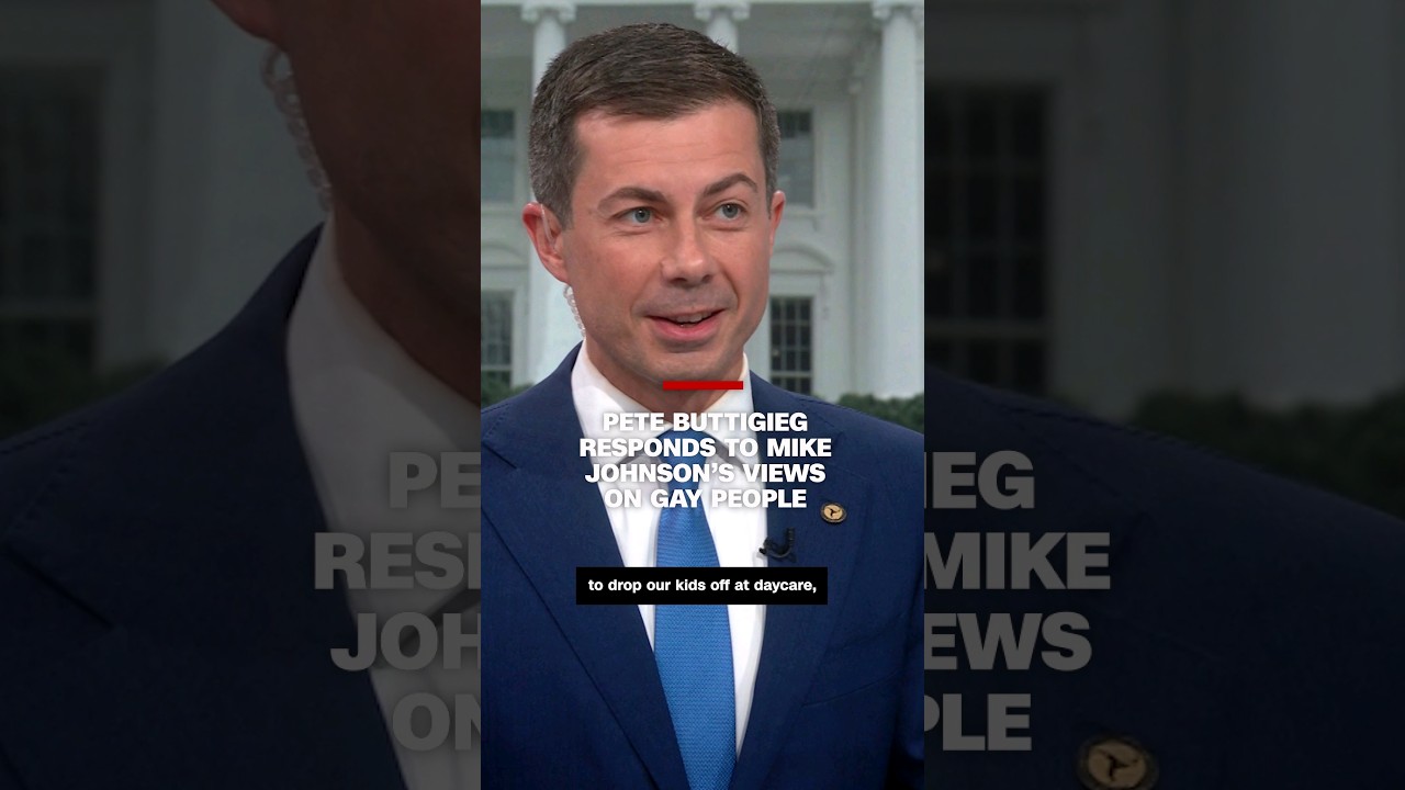 Pete Buttigieg responds to Mike Johnson's views on gay people