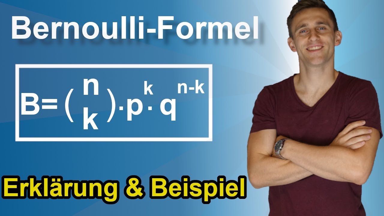 Bernoulli-Formel, leichte Erkl&auml;rung, Binomialverteilung, Stochastik, Formel von Bernoulli LehrerBros