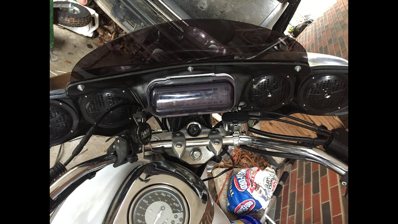 cheap batwing fairing radio installation
