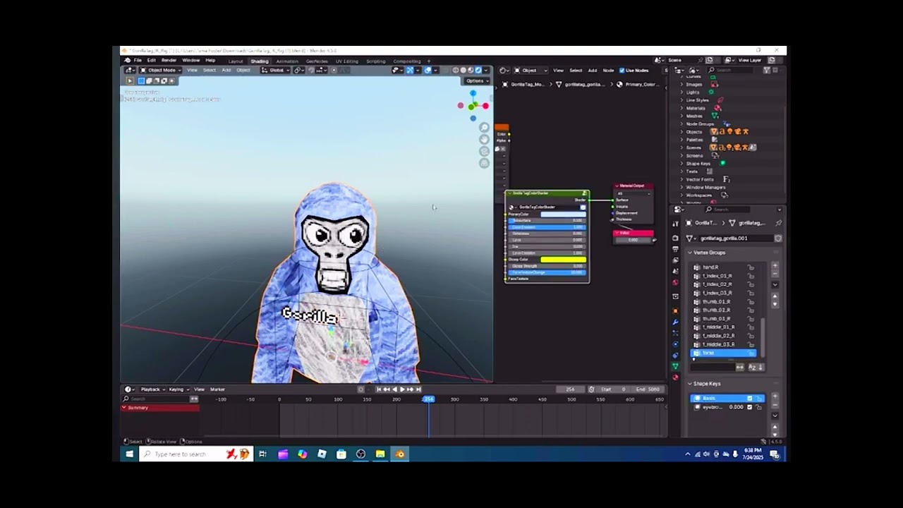 How To Add Custom Faces To Your Gorilla Tag Blender Rig!