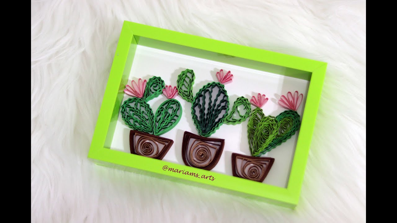 Quilling Succulents | Quilling Cactus using Quilling board and Paper Crimping Tool