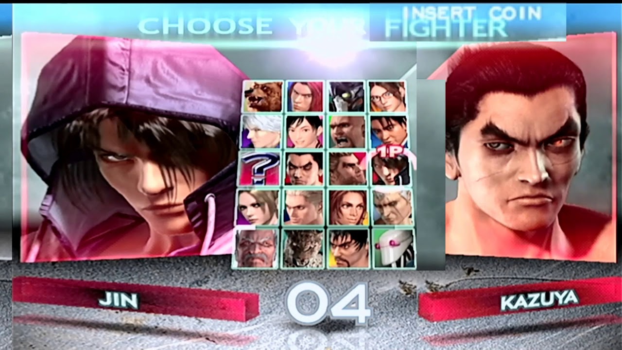 Tekken 4 Fighter Select Screen