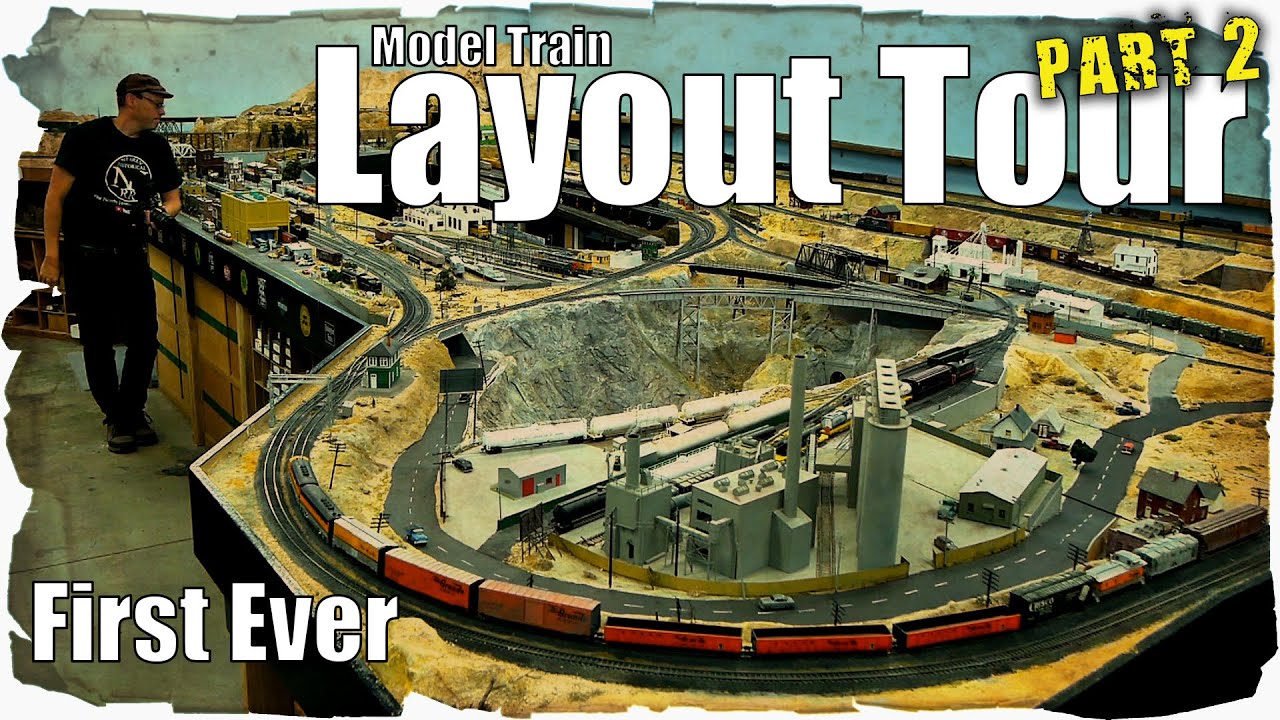 Layout Tour! Part 2. Large HO Model Train Layout.
