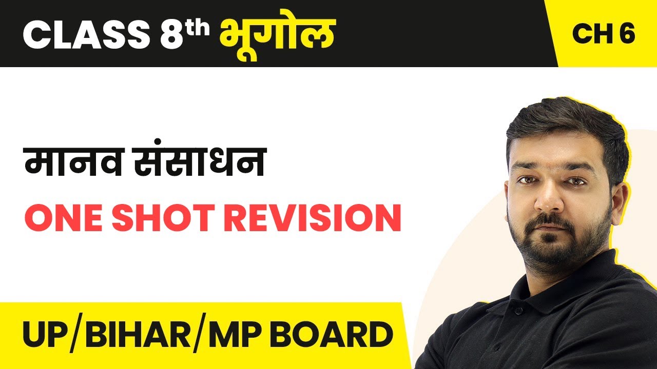 Class 8th Bhugol: Human Resources (मानव संसाधन) - One Shot Revision | UP/Bihar/MP Board