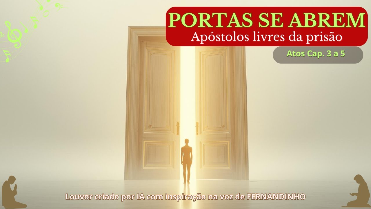 PORTAS SE ABREM // Apóstolos livres da prisão // #louvor inspirado no grupo #coralkemuel #gospel