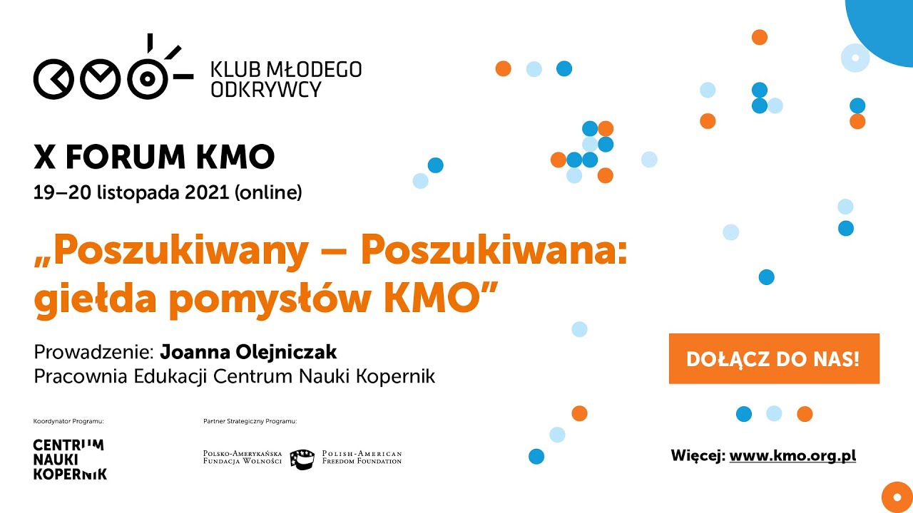Poszukiwany-Poszukiwana: giełda współpracy KMO | Podsumowanie i zakończenie X Forum KMO