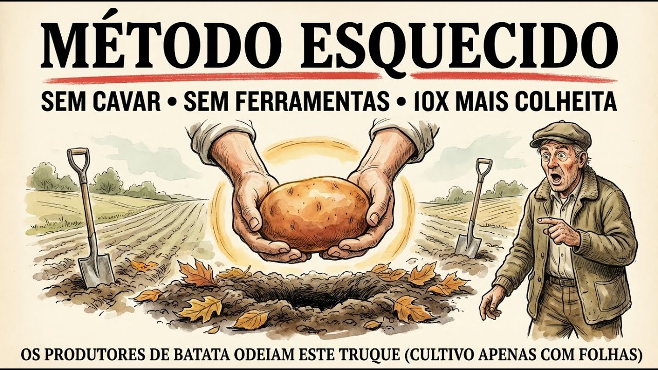 Produtores de batata ODEIAM este truque (cultivar batatas usando apenas folhas)