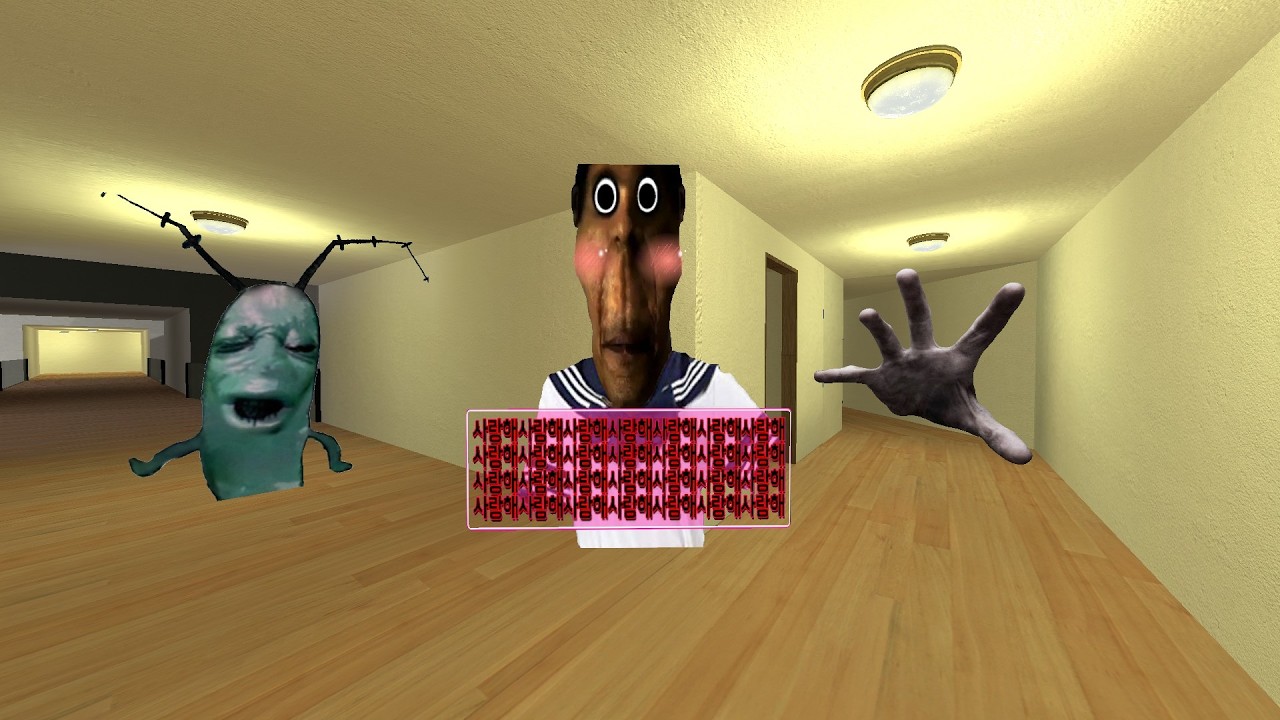 MY NAME IS CUTE OBUNGA PLANKTON AND HAND 1 IN LIMINAL HOTEL GMOD #playongmod #gmod #nextbot