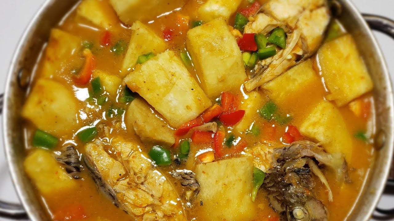 Special Yam and Fish pepper soup Porridge Recipe | Yam and Tilapia fish pepper soup