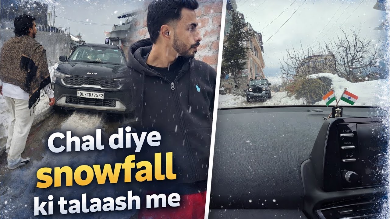 First vlog✨Nikal pade snowfall ki talaash me👀| Day-1🗻|| Sarim7