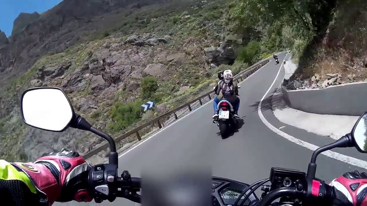 Ruta moto, tramo Cruz de Tejeda-Artenara