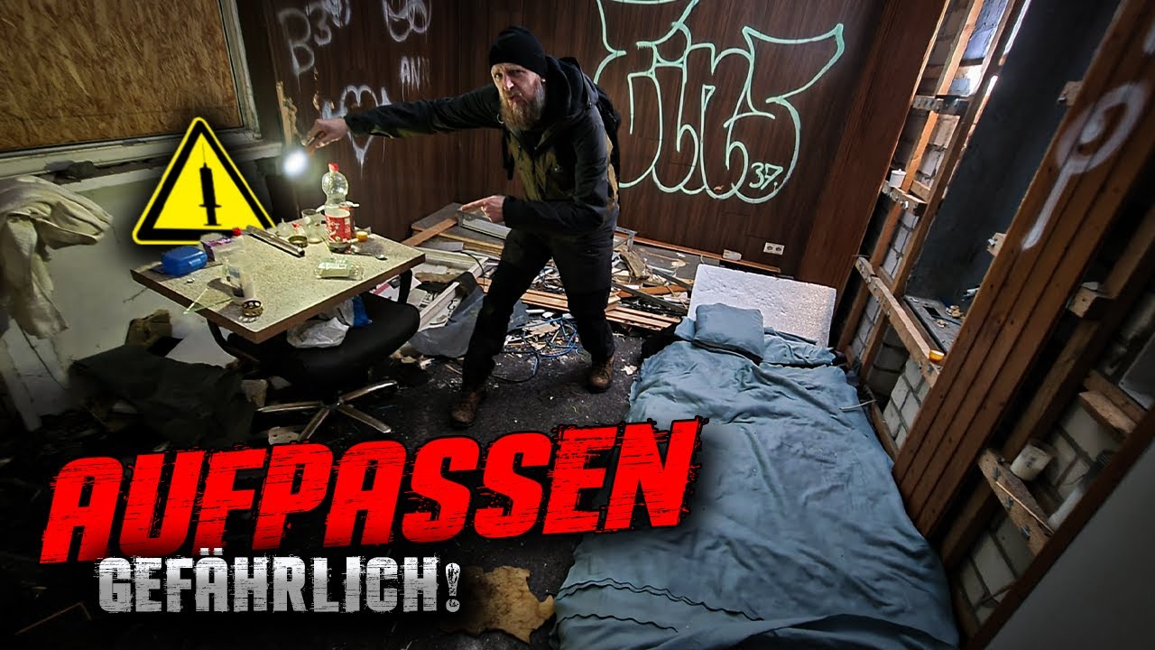 ACHTUNG! ☠️ SPRITZEN &  UTENSILIEN IM EHEMALIGEN BAUSTOFFHANDEL GEFUNDEN!
