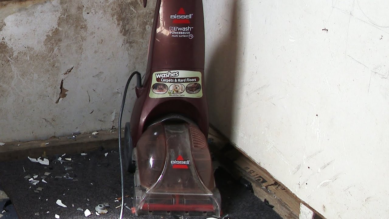 Smashing a Bissell 2080-F 10176C Pet Wash Powerbrush Cleaner