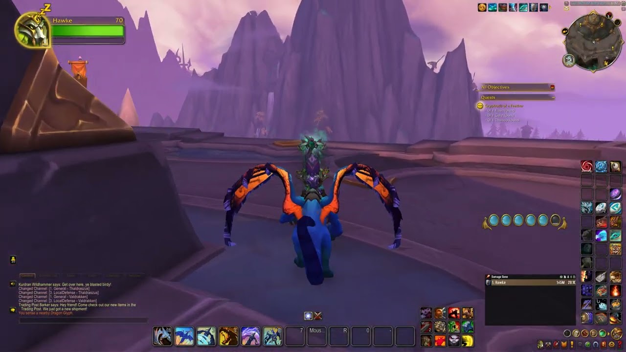 World of Warcraft Gryphons of A Feather New Pets Flash Gale Thundo 4k