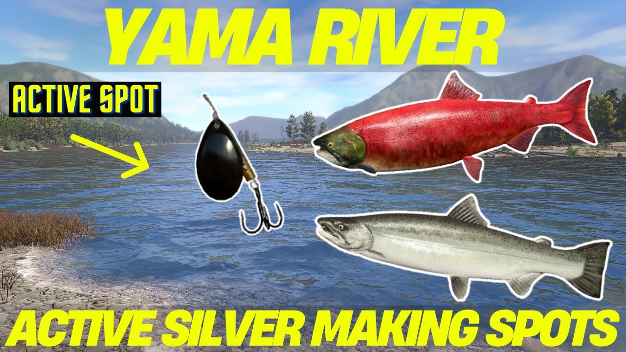 Russian Fishing 4 Yama River ACTIVE Silver Making Spots