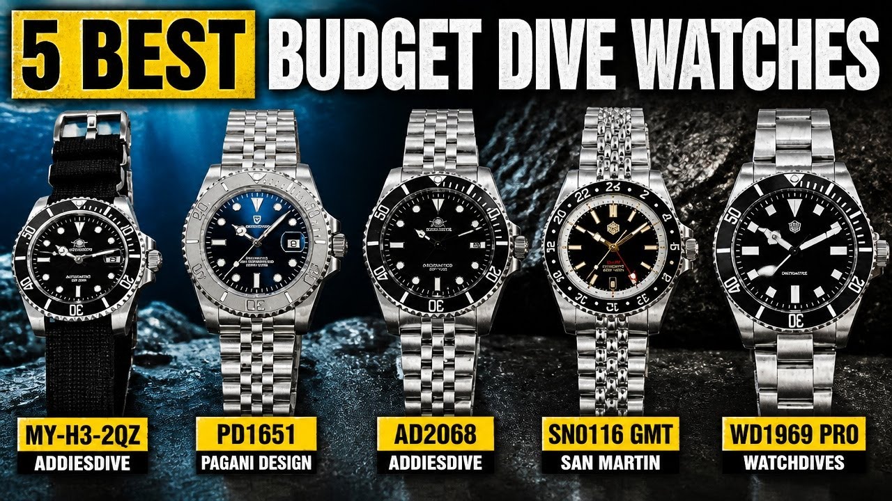 Лучшие недорогие часы для дайвинга: сравнение Addiesdive, Watchdives и San Martin.