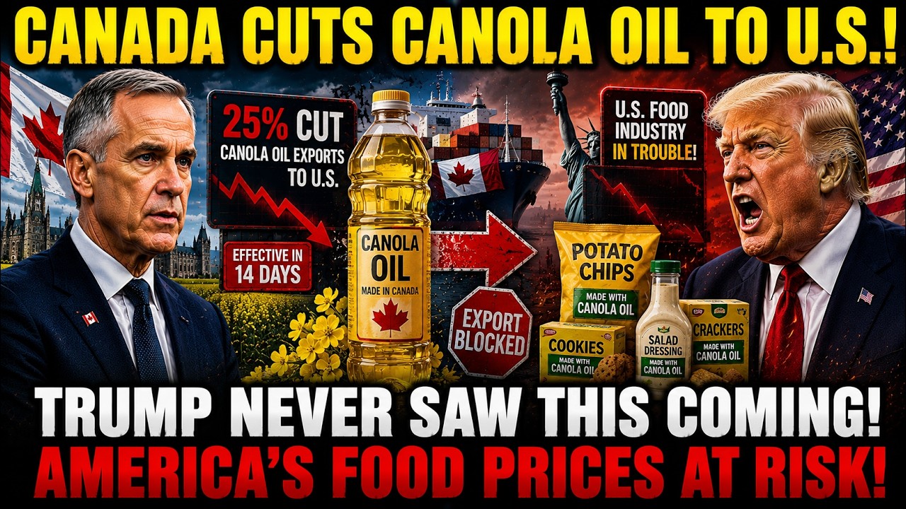 Mark Carney CUTS Canola Oil to U.S. by 25% &mdash; Trump Never Saw This Coming